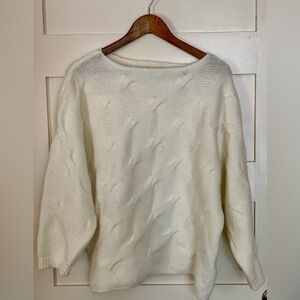 Women’s Knit Cream Sweater by And The Why